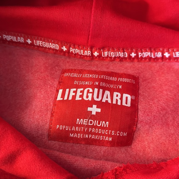 Women red iconic hoodie - life guard - Santa Cruz - Picture 7 of 8